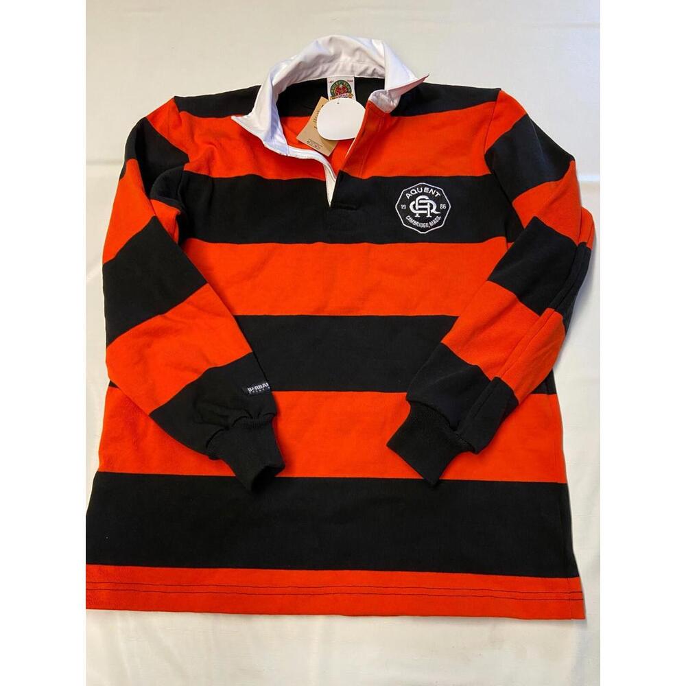 Womens BARBARIAN Aquent Cambridge Mass. Long Sleeve Rugby Shirt Sz 2XL NEW NWT